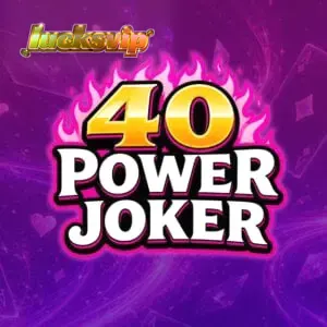 Tampilan visual mesin slot 40 Power Joker dengan simbol buah dan joker